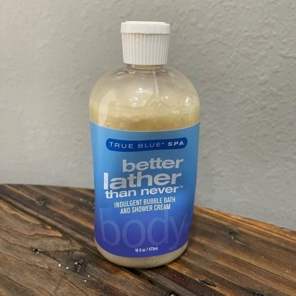 Bath Body Works True Blue Spa‎ Better Lather Than Never Bubble Bath Cream 16 oz